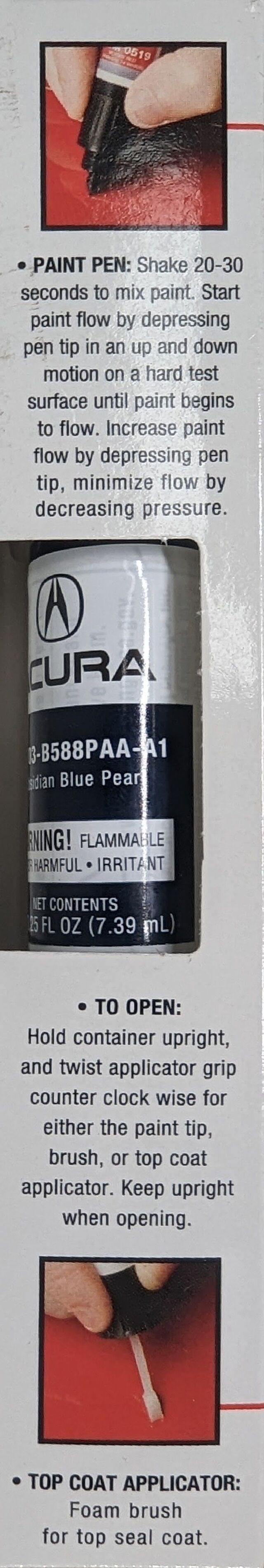 2017-2017 Acura MDX & 2013-2014 TL Touch Up Paint Fathom