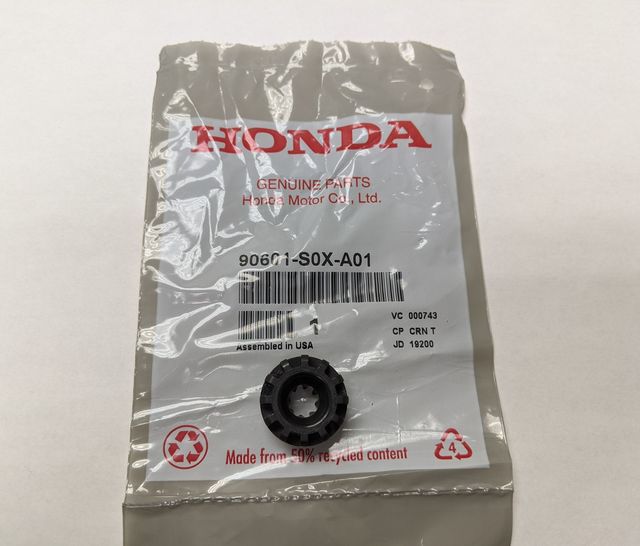 90601S0XA01 Grommet, Hood Open Stay 19992017 Honda All