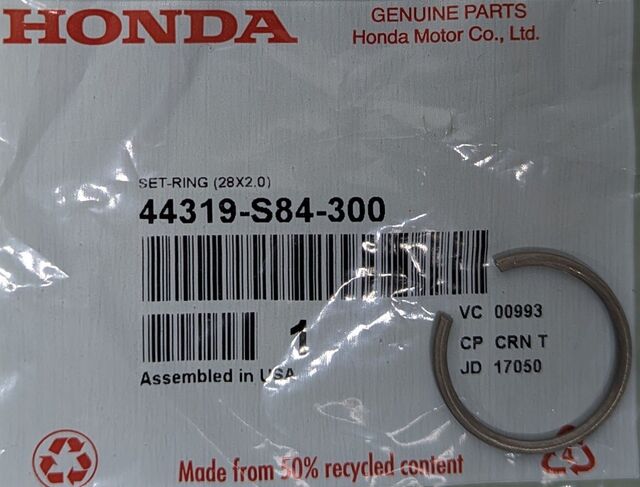 44319-S84-300 - Drive Shaft Snap Ring | All Discount Parts Store
