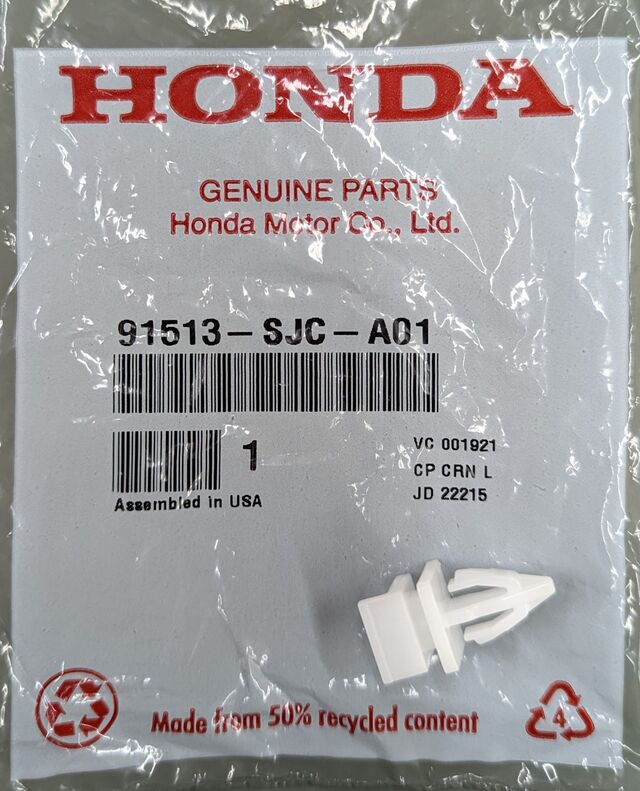 91513-SJC-A01 - 2006-2023 Honda Ridgeline - Clip Garnish | All