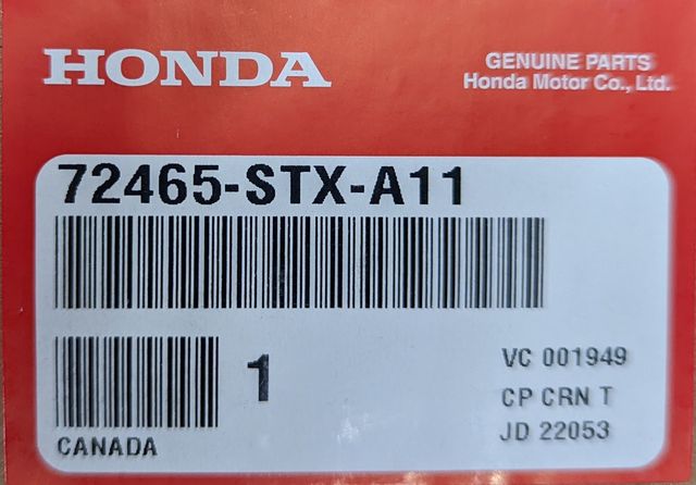72465-STX-A11 - 2010-2013 Acura MDX - Molding Assembly, L Front