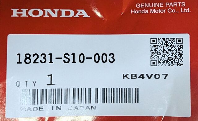 しも 18231-S10-003 - 1997-2009 Honda CR-V - Bolt Flexible Joint