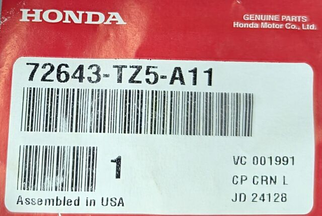 72643-TZ5-A11 - 2014-2020 Acura MDX - Cover, R Rear | All Discount
