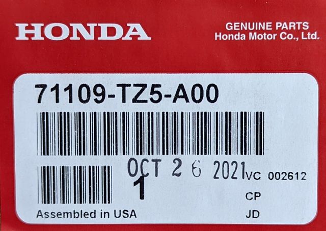 71109-TZ5-A00 - 2017-2020 Acura MDX - Bar, L In Garnish Cross