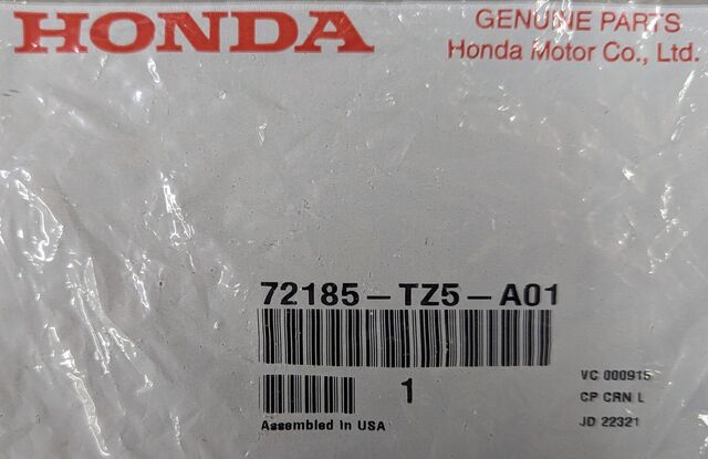 72185-TZ5-A01 - 2014-2020 Acura MDX - Cylinder, L Door | All