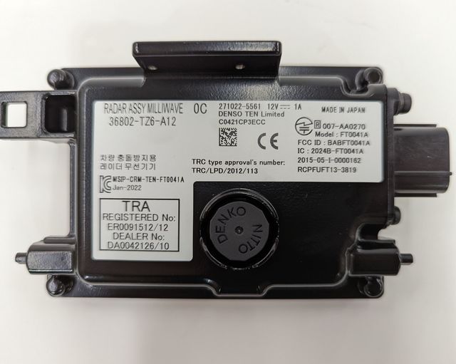 2017-2018 Acura MDX Front Radar Sub Assembly Module | All