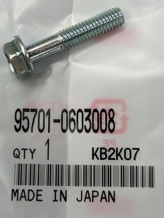 Honda OEM 95701-06035-08 Flange Bolt - Genuine 6x35 Replacement Part
