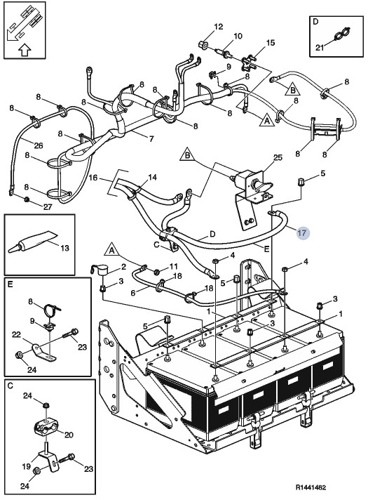 21491920 VOLVO 21491920 BATTERY CABLE Truck Part Center