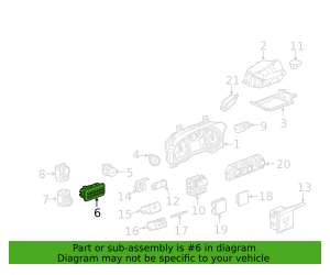 2020-2023 GM Auxiliary Multifunction Switch 84942073 | GM Parts Center 
