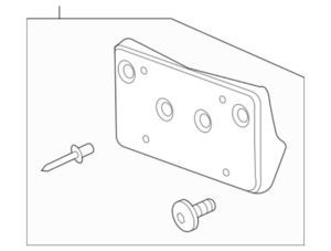 Genuine GM OEM Tag Bracket For Chevrolet Equinox – Part 23320630 - View #5