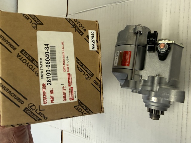 Genuine Official Toyota Starter part# 28100-66040-84 for 1993-1997