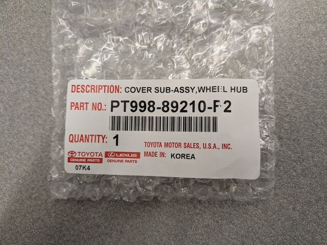 Genuine Official Toyota Trd Pro Center Cap part# PT998-89210-F2
