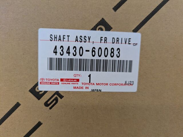 Genuine Official Toyota CV Axle (Left, Right, Front) REQUIRES