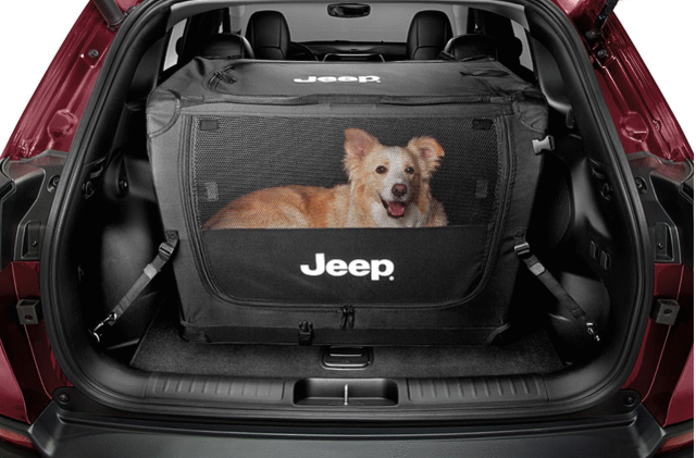Collapsible Jeep-Logo Pet Kennel with Tie Downs 82213729AC MOPAR