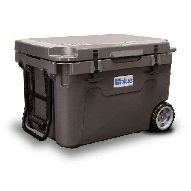 55 Quart Ice Vault RotoMolded Cooler (w/ Wheels) Blue Coolers