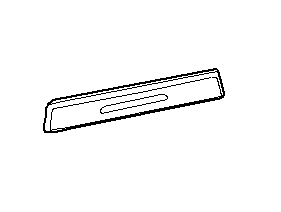 Genuine BMW 51-45-9-229-098 | Covering, Right - Beige w/ Chrome Strip ...