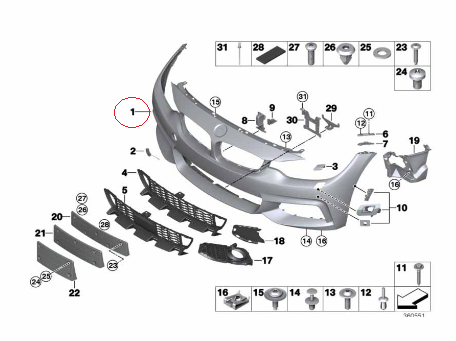ぼーページ Amazon.com: SONGTAO-AUTO PARTS# 51127294389 Rear bumper