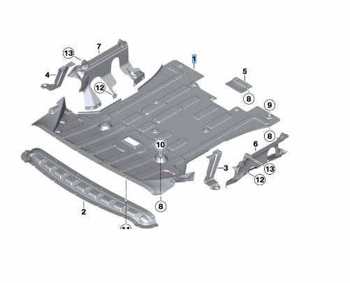 Genuine BMW 51-75-7-378-820 | Under-hood Shield | FREE Shipping on Most