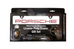 Porsche Carbon Fiber License Plate Frame - 2 Piece Set For Porsche Cars