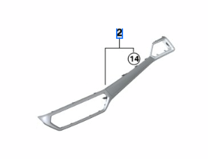 Genuine BMW 51-45-9-503-704 | Instrument Panel Trim - Carbon Fiber 