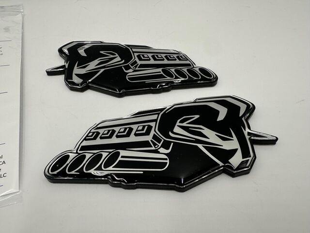 Chrome 5.7L HEMI Emblem Badge Set For RAM 1500 Fender & Door (2013-2018) - OEM Style
