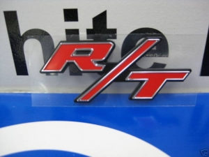 2006-2014 Mopar Challenger Charger R/t Rt Emblem Fender Spoiler Red ...