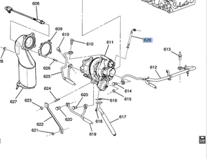 2003-2004 GM Positive Crankcase Ventilation (PCV) Tube 12574660