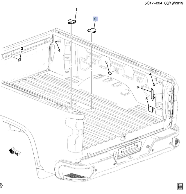 Genuine GM Trailer Hitch Platform Mounting Cover Assembly 84022921 (OEM)