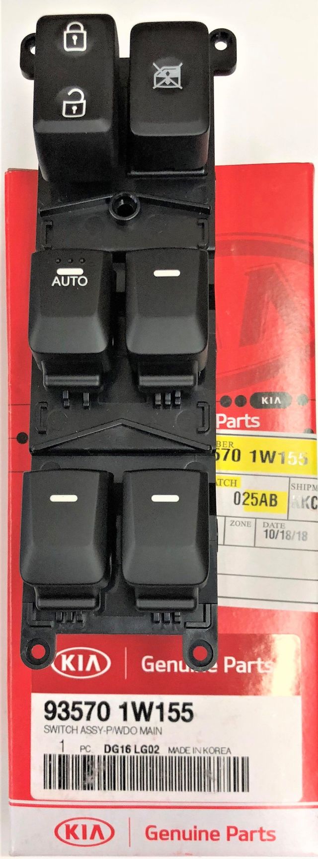 935701W155 Window Switch 20122014 Kia Rio Kia.Parts Store