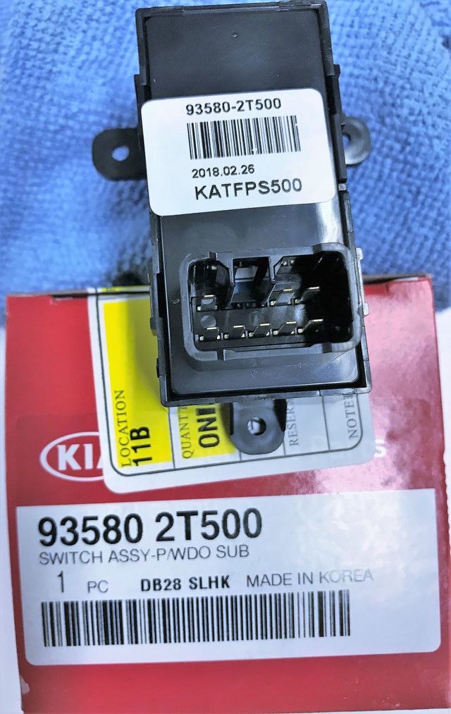 935802T500 Window Switch 20142016 Kia Optima Kia.Parts Store