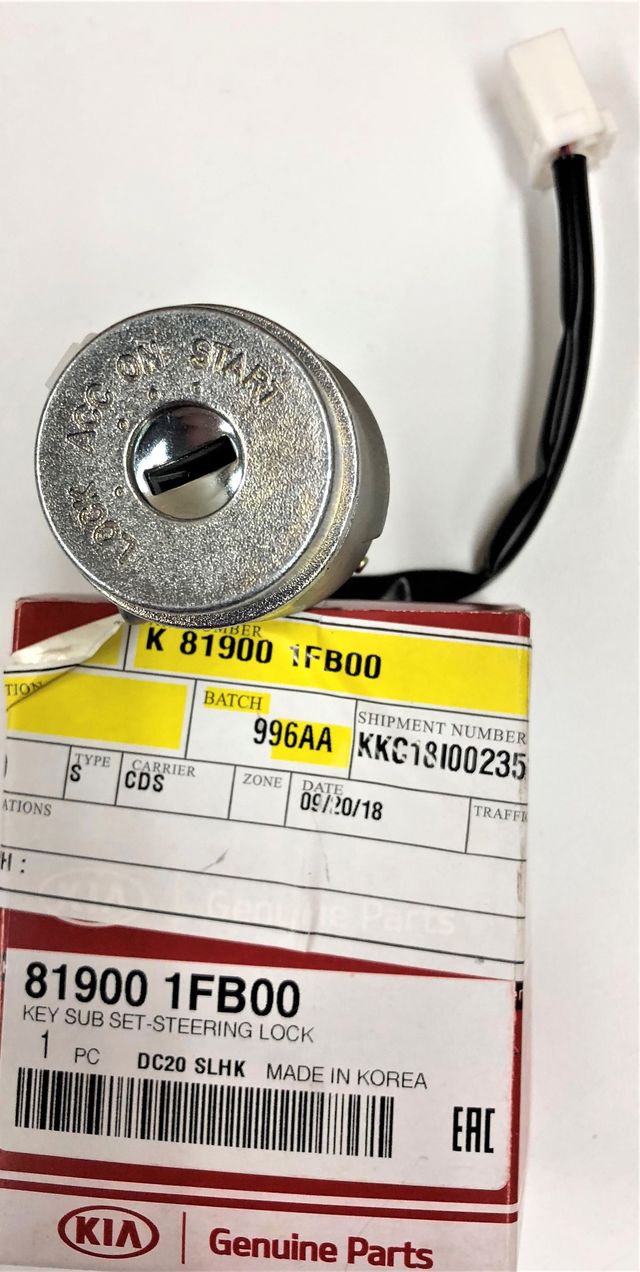 819001FB00 Ignition Lock Cylinder 20052010 Kia Sportage Kia.Parts