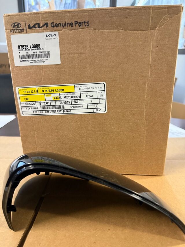 87626-L3000 - Mirror Cover 2021-2024 Kia K5 | Kia.Parts Store