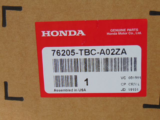 76205-TBC-A02ZA - 2016-2021 Honda Civic - Housing Set R *NH70