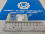 1997-2011 Honda - Label Air Conditioner Caution(HFC134A)