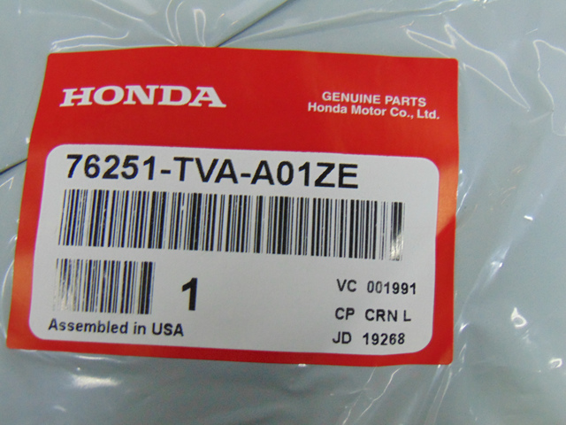 2018-2020 Honda Cap, L Skull *NH883P* (Platinum White Pearl) 76251-TVA ...