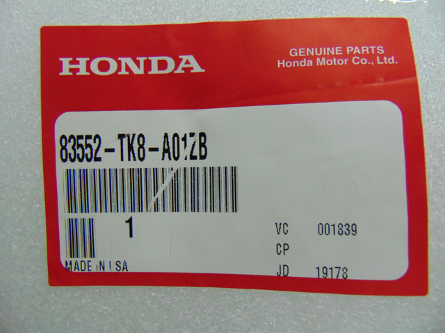 2011-2017 Honda Odyssey Front Left Driverside Door Armrest