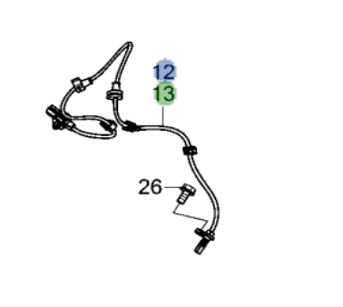 57450-3A0-A01 - 2023-2025 Honda CR-V - ABS Sensor | Genuine Honda Parts