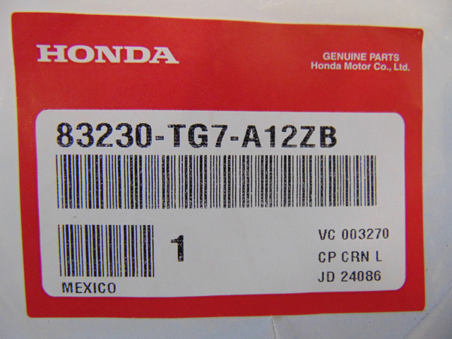 Left Driver Side Sun Visor For Honda 2017-2021 – Gray, With Light & Mirror (83280-TG7-A12ZB)