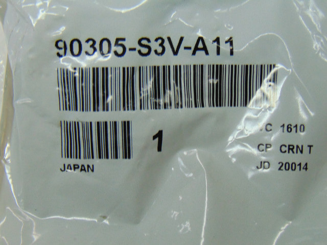90305-S3V-A11 - Nut Spindle - 2005-2021 Honda | Genuine Honda Parts