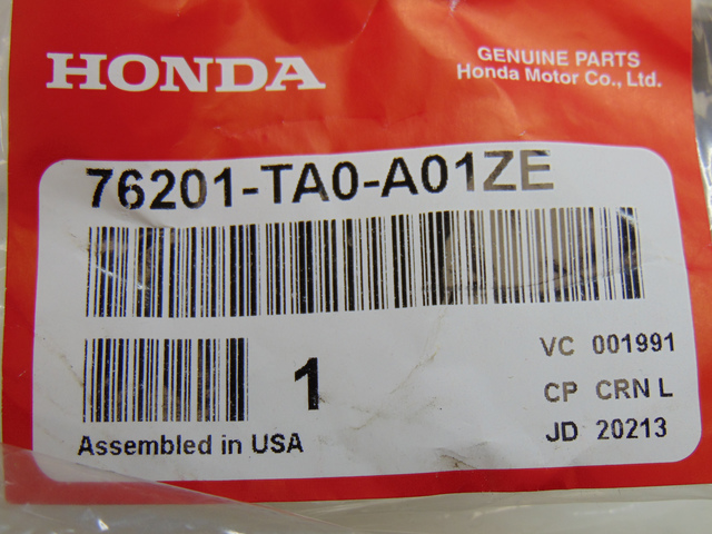 76201-TA0-A01ZE - 2008-2015 Honda - Cap R Skull *NH737M* (Polished