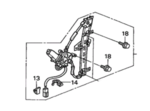 2004-2005 Honda Civic - Regulator Assembly L Front Door Power