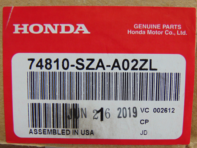 74810-SZA-A02ZL - 2009-2013 Honda Pilot - Handle Assembly Tailgate