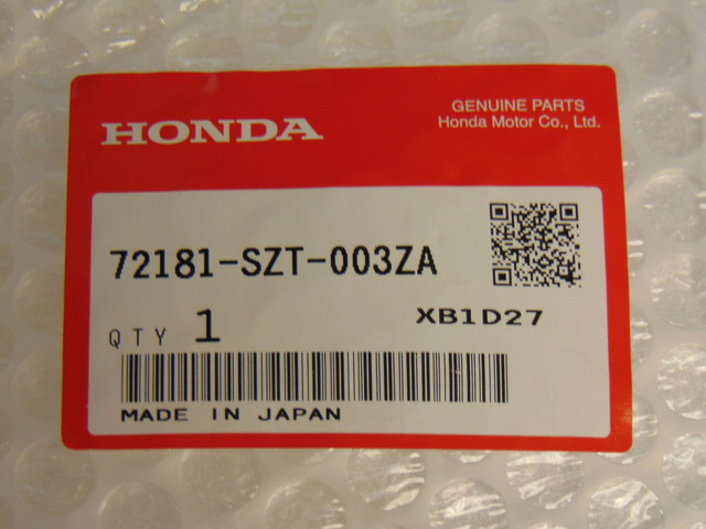 72181-SZT-003ZA - 2011-2015 Honda CR-Z - Handle Assembly L Front