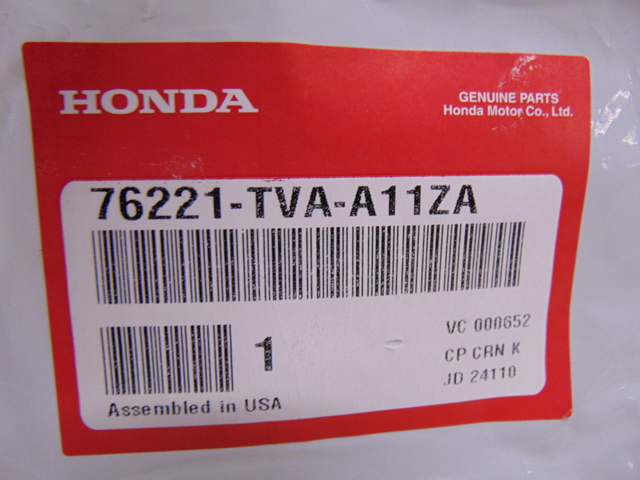 76221-TVA-A11ZA - 2018-2022 Honda Accord - Garnish Set R *NH900L