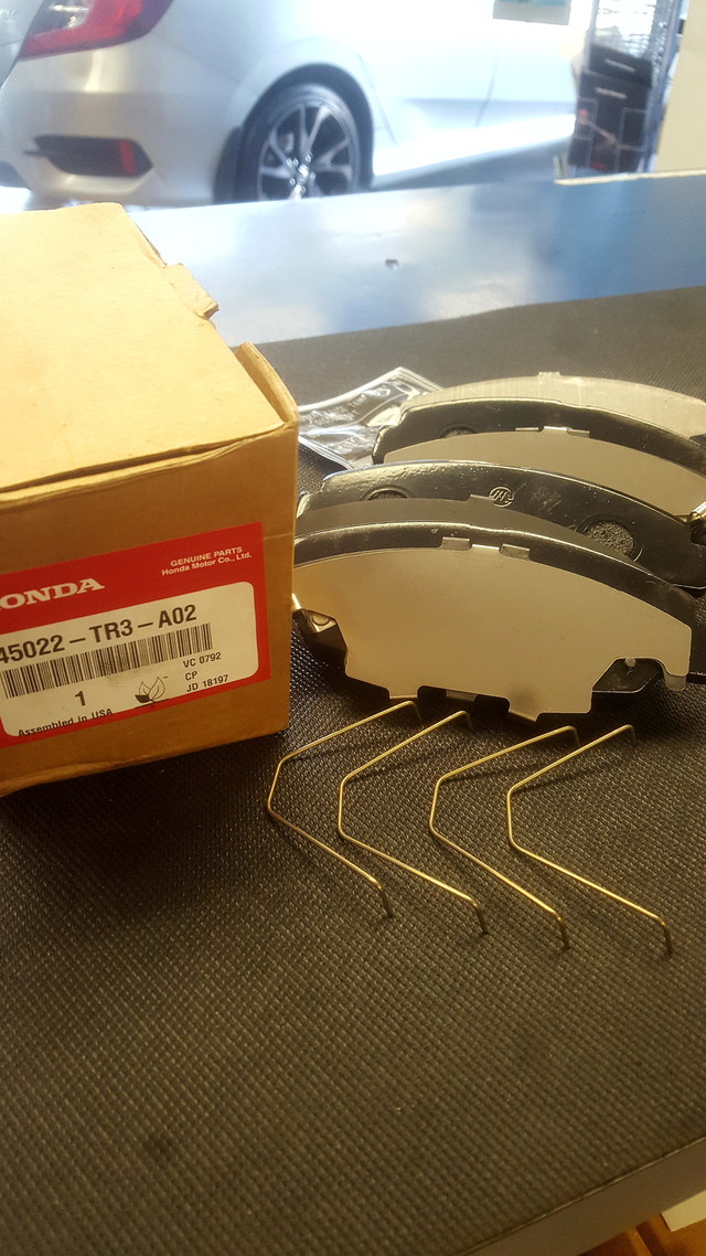 45022TR3A02 Brakes Genuine Honda Front Brake Pad Set 20122015