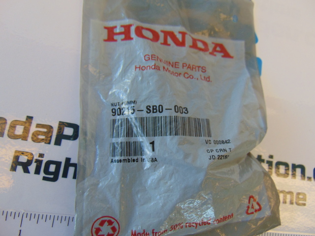 90215-SB0-003 - 1997-2025 Honda - Nut Self-Lock (12MM) (Clinch