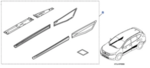 2017-2022 Honda CR-V - Body Side Molding