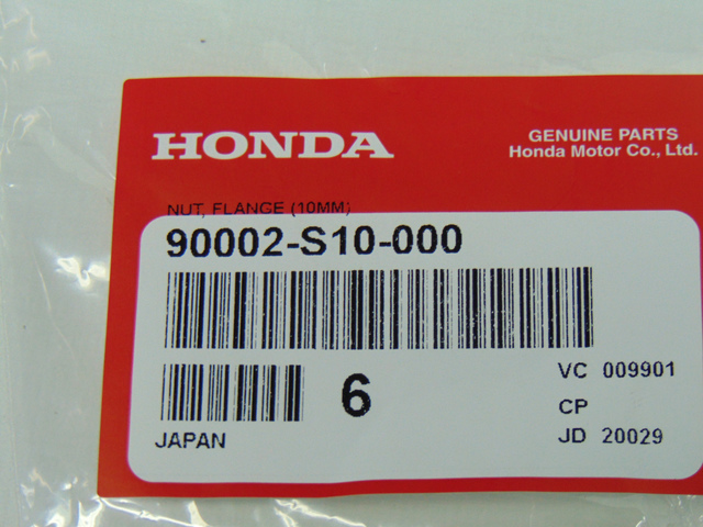 90002-S10-000 - 1998-2025 Honda - Nut Flange (10MM) | Genuine