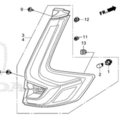 2023-2025 Honda CR-V - Tail Lamp (Passenger side ) Right