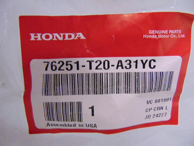 76251-T20-A31YC - 2022-2024 Honda Civic - Upper Cover | Genuine